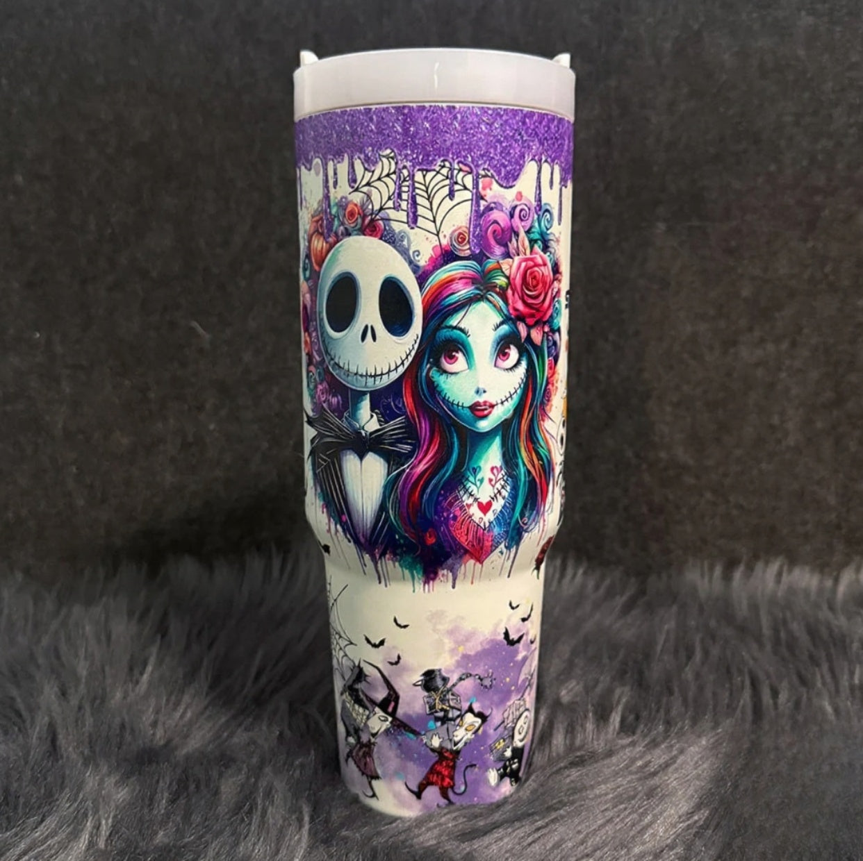 Sally X Jack Skellington Tumbler