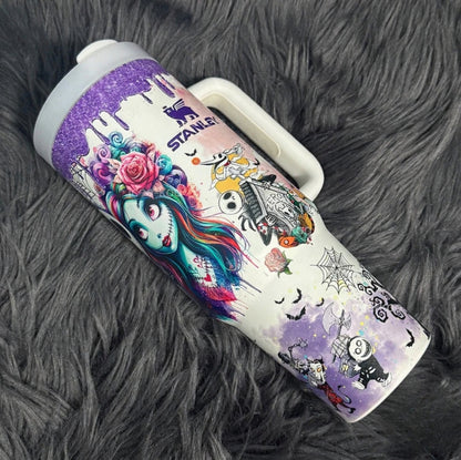 Sally X Jack Skellington Tumbler